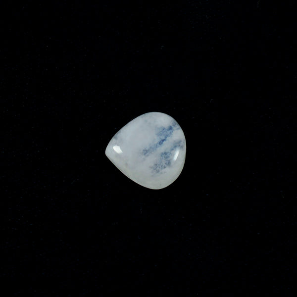 Rainbow Moonstone 1PC Large 10x10 MM Heart Cabochon White Brilliant semi Precious Loose Gems