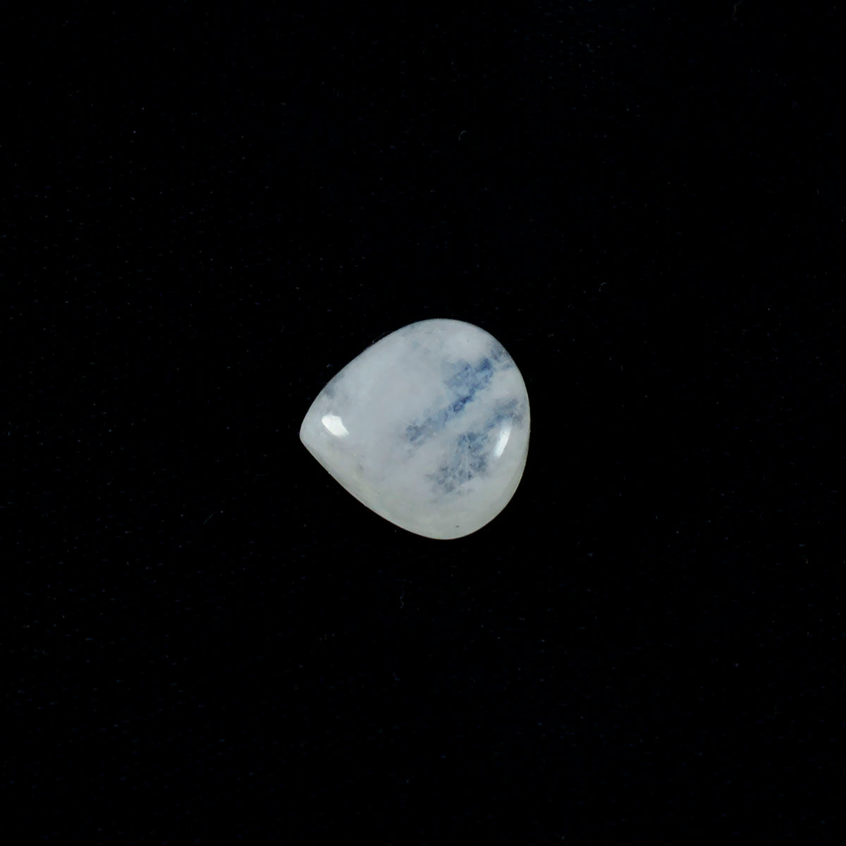 Rainbow Moonstone 1PC Large 11x11 MM Heart Cabochon White Sparkling semi Precious Loose Gemstone