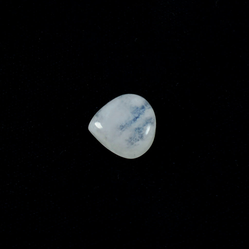Rainbow Moonstone 1PC Large 11x11 MM Heart Cabochon White Sparkling semi Precious Loose Gemstone