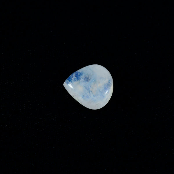 Rainbow Moonstone 1PC Large 11x11 MM Heart Cabochon White Sparkling semi Precious Loose Gemstone