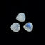 Rainbow Moonstone 1PC Small 7x7 MM Heart Cabochon White Superior semi Precious Semi Precious Gemstone