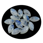 Rainbow Moonstone 1PC Medium 7x14 MM Marquise  Cabochon White High Quality semi Precious Precious Gemstone