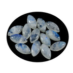 Rainbow Moonstone 1PC Large 8x16 MM Marquise  Cabochon White Natural semi Precious Gems