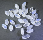 Rainbow Moonstone 1PC Small 5x10 MM Marquise  Cabochon White Shine semi Precious Loose Gemstones