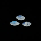 Rainbow Moonstone 1PC Small 6x12 MM Marquise  Cabochon White Fine semi Precious Semi Precious Gemstone