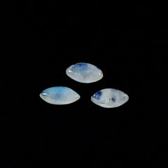 Rainbow Moonstone 1PC Small 6x12 MM Marquise  Cabochon White Fine semi Precious Semi Precious Gemstone