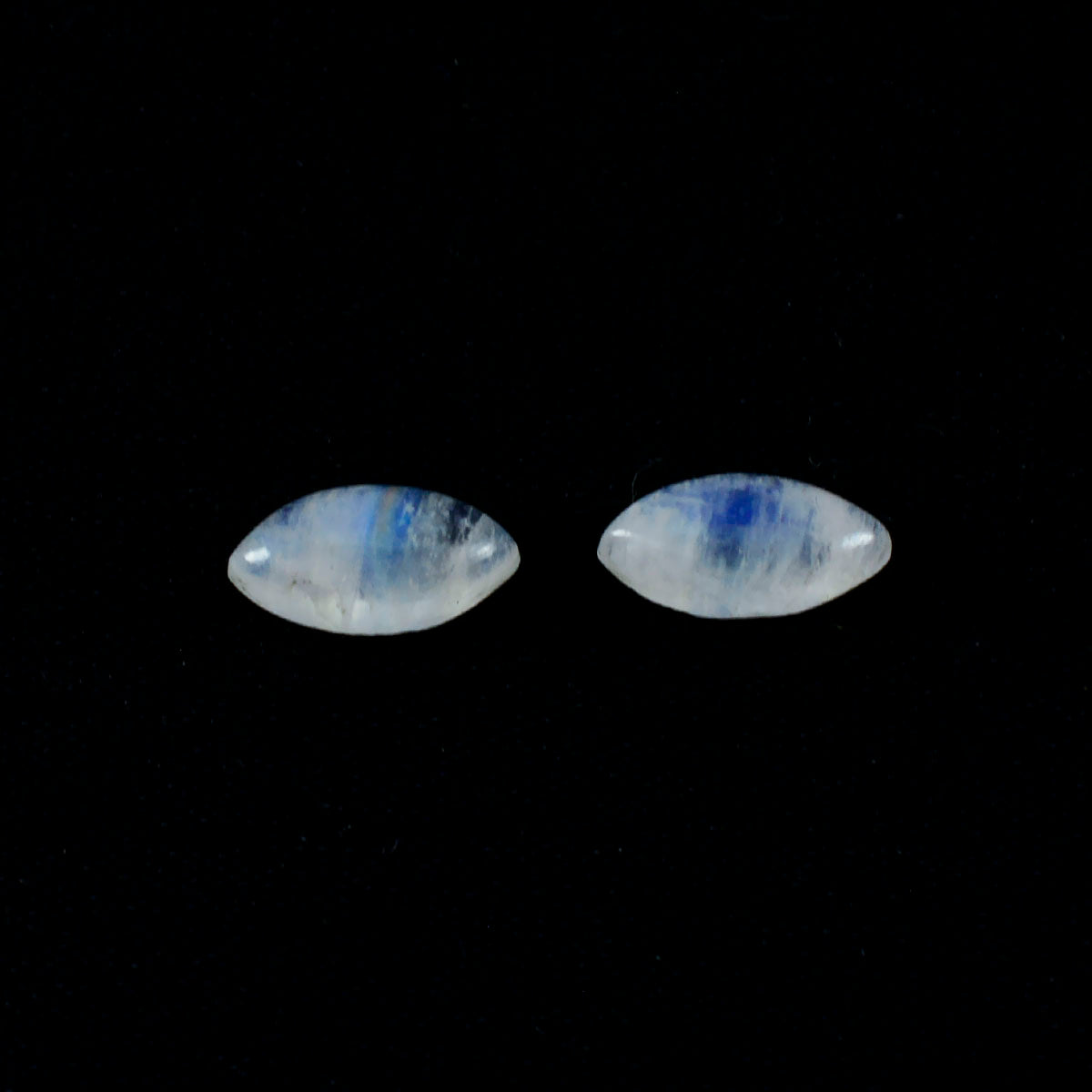 Rainbow Moonstone 1PC Medium 7x14 MM Marquise  Cabochon White High Quality semi Precious Precious Gemstone Immagine principale del prodotto
