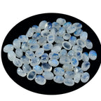 Rainbow Moonstone 1PC Large 8x12 MM Oval Cabochon White Fine semi Precious Semi Precious Gemstone