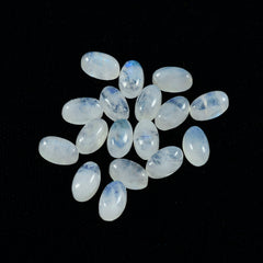 Rainbow Moonstone 1PC Tiny 5x7 MM Oval Cabochon White Brilliant semi Precious Loose Gemstones