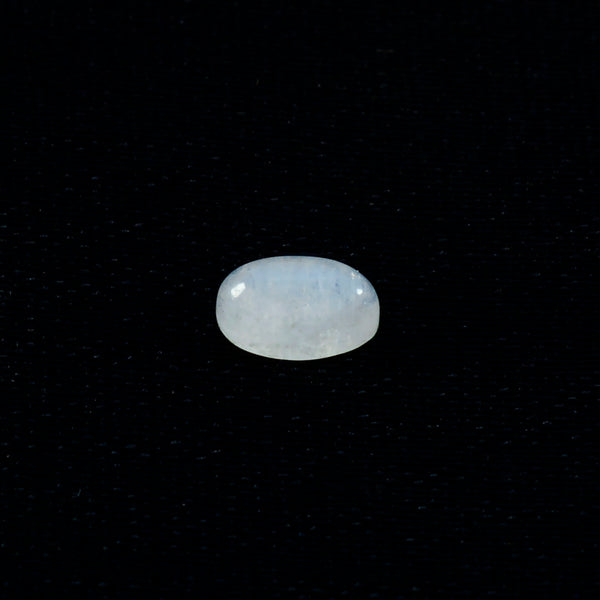 Rainbow Moonstone 1PC Small 6x8 MM Oval Cabochon White Sparkling semi Precious Semi Precious Gemstone
