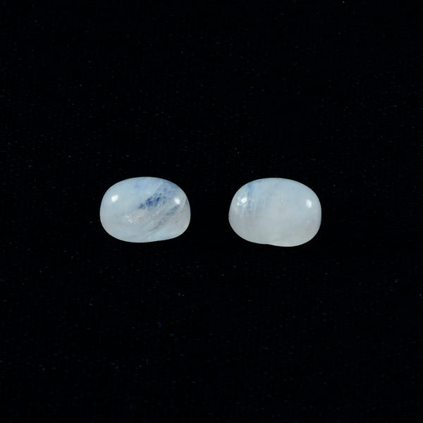 Rainbow Moonstone 1PC Small 7x9 MM Oval Cabochon White Splendid semi Precious Gems