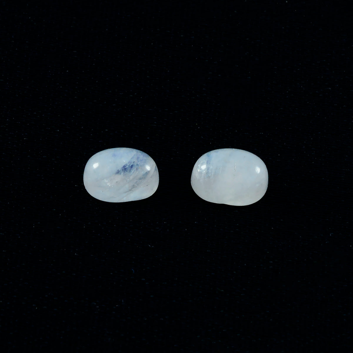 Rainbow Moonstone 1PC Small 7x9 MM Oval Cabochon White Splendid semi Precious Gems