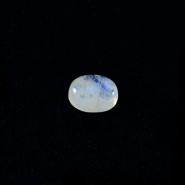 Rainbow Moonstone 1PC Large 9x11 MM Oval Cabochon White Shine semi Precious Loose Gemstones