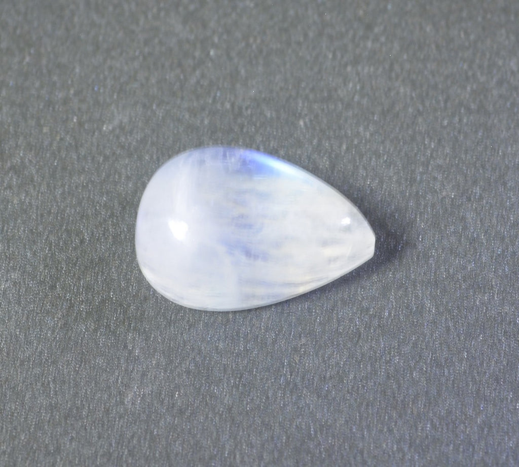 Rainbow Moonstone 10PC Tiny 4x6 MM Pear Cabochon White Luster semi Precious Loose Gems