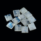 Rainbow Moonstone 10PC Tiny 3x3 MM Square Cabochon White Splendid semi Precious Semi Precious Gemstone