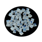Rainbow Moonstone 10PC Tiny 3x3 MM Square Cabochon White Splendid semi Precious Semi Precious Gemstone