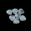 Rainbow Moonstone 1PC Medium 9x9 MM Triangle Cabochon White Luster semi Precious Loose Gems