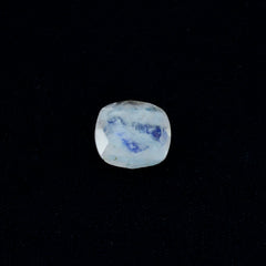 Rainbow Moonstone 1PC Large 10x10 MM Cushion Faceted White Shine Semi Precious Loose Gems