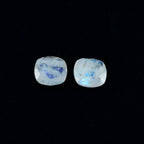 Rainbow Moonstone 1PC Large 10x10 MM Cushion Faceted White Shine Semi Precious Loose Gems
