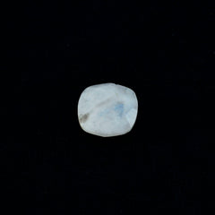 Rainbow Moonstone 1PC Chunky 13x13 MM Cushion Faceted White Natural Semi Precious Gems