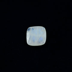 Rainbow Moonstone 1PC Chunky 15x15 MM Cushion Faceted White Superior Semi Precious Loose Gemstone