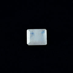 Rainbow Moonstone 1PC Chunky 12x16 MM Emerald Faceted White High Quality Semi Precious Loose Gems