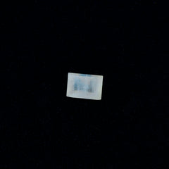 Rainbow Moonstone 1PC Tiny 4x6 MM Emerald Faceted White Superior Semi Precious Loose Gemstone