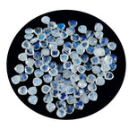 Rainbow Moonstone 10PC Tiny 3x3 MM Heart Faceted White Fiery Semi Precious Loose Gemstone