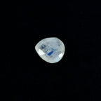 Rainbow Moonstone 1PC Large 10x10 MM Heart Faceted White Shine Semi Precious Loose Gems