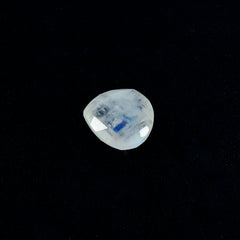 Rainbow Moonstone 1PC Large 10x10 MM Heart Faceted White Shine Semi Precious Loose Gems