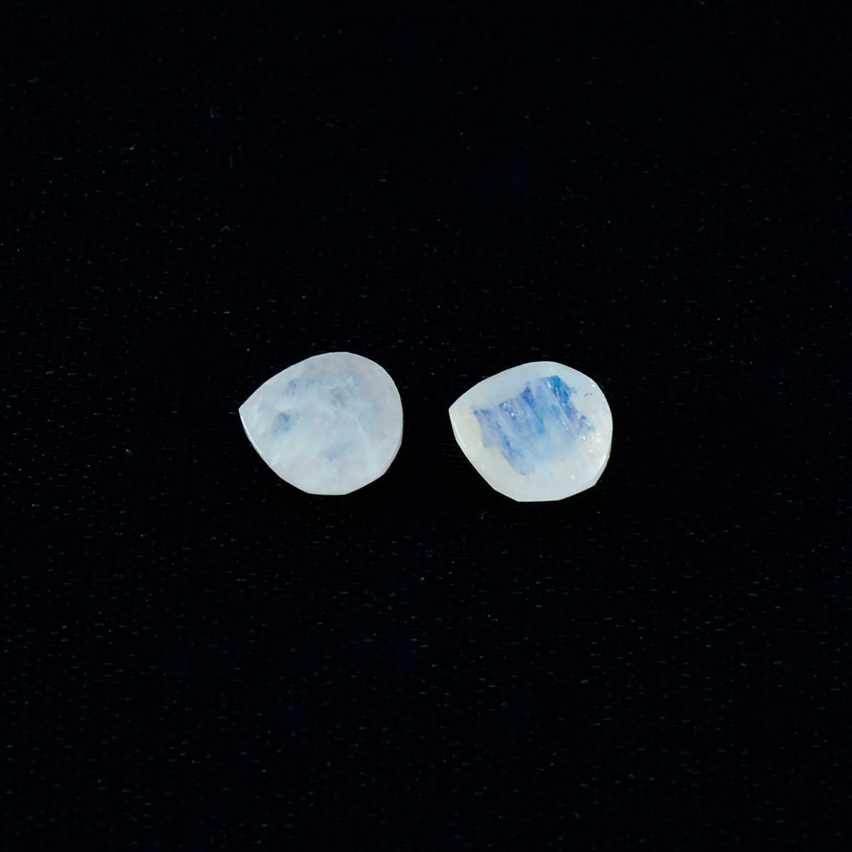 Rainbow Moonstone 1PC Small 7x7 MM Heart Faceted White Splendid Semi Precious Loose Gemstone