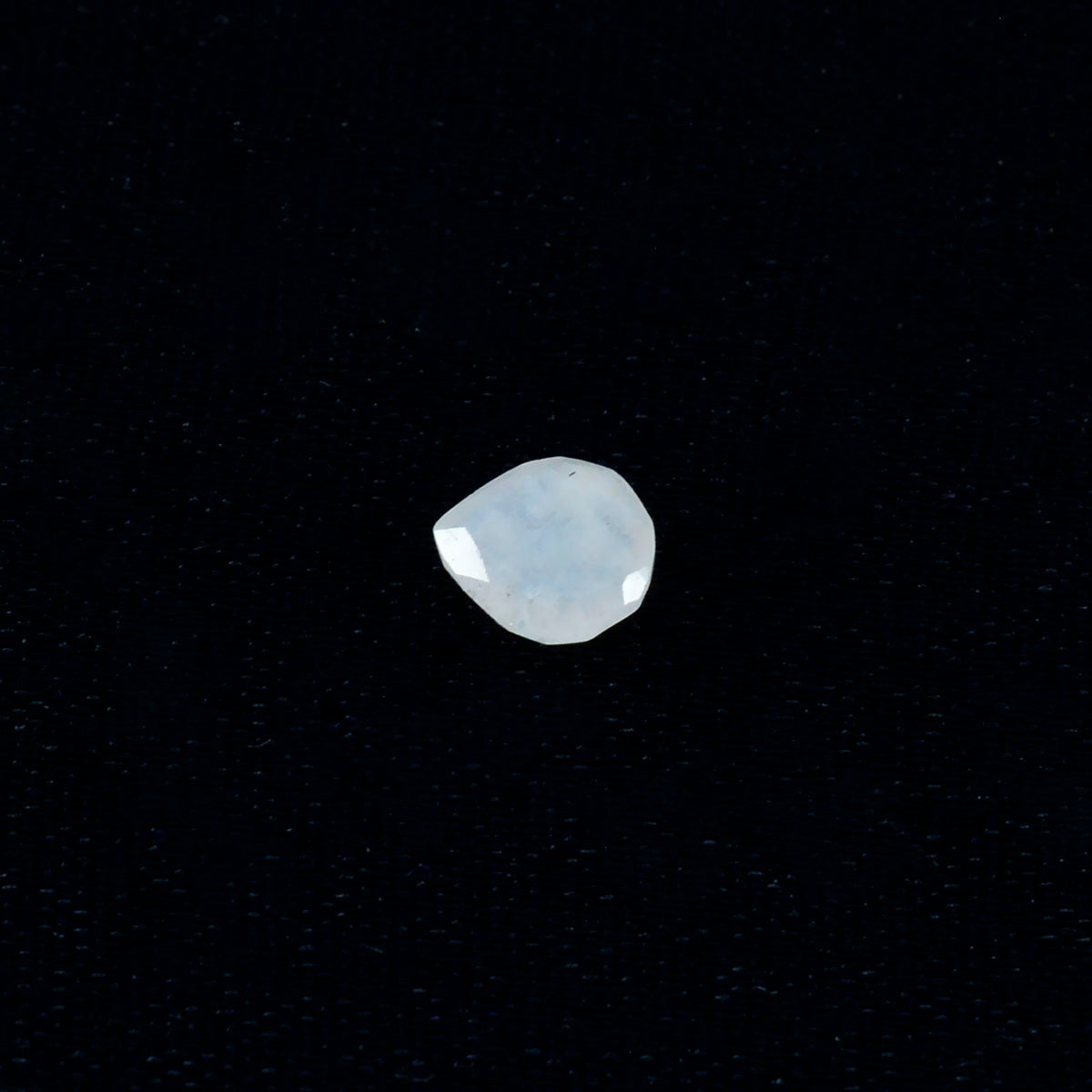 Rainbow Moonstone 1PC Medium 9x9 MM Heart Faceted White Lustrous Semi Precious Gems
