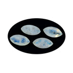 Rainbow Moonstone 1PC Chunky 10x20 MM Marquise Faceted White Shine Semi Precious Loose Gems
