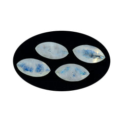 Rainbow Moonstone 1PC Chunky 10x20 MM Marquise Faceted White Shine Semi Precious Loose Gems