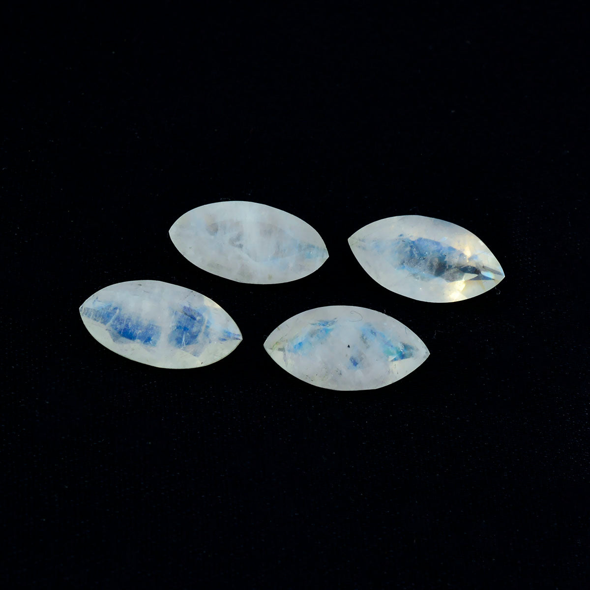 Rainbow Moonstone 1PC Chunky 10x20 MM Marquise Faceted White Shine Semi Precious Loose Gems