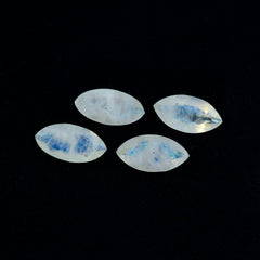 Rainbow Moonstone 1PC Chunky 10x20 MM Marquise Faceted White Shine Semi Precious Loose Gems