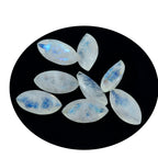Rainbow Moonstone 1PC Large 8x16 MM Marquise Faceted White Lustrous Semi Precious Gems