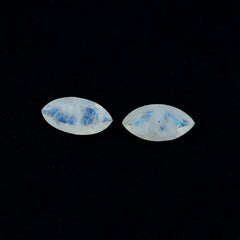 Rainbow Moonstone 1PC Chunky 10x20 MM Marquise Faceted White Shine Semi Precious Loose Gems