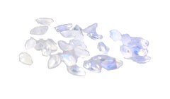 Rainbow Moonstone 10PC Tiny 2x4 MM Marquise Faceted White Pure Semi Precious Loose Gems