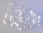 Rainbow Moonstone 10PC Tiny 2x4 MM Marquise Faceted White Pure Semi Precious Loose Gems