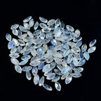 Rainbow Moonstone 1PC Tiny 3x6 MM Marquise Faceted White Brilliant Semi Precious Loose Gemstones