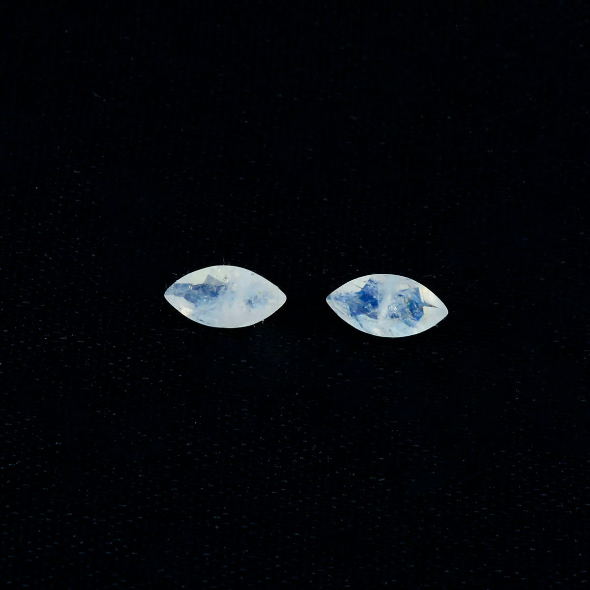 Rainbow Moonstone 1PC Tiny 3x6 MM Marquise Faceted White Brilliant Semi Precious Loose Gemstones