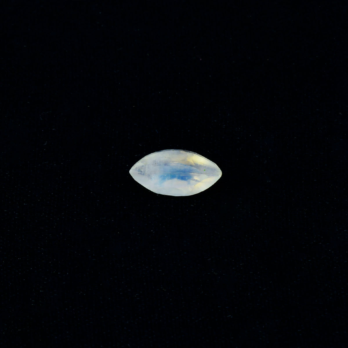 Rainbow Moonstone 1PC Small 5x10 MM Marquise Faceted White Polished Semi Precious Loose Gems