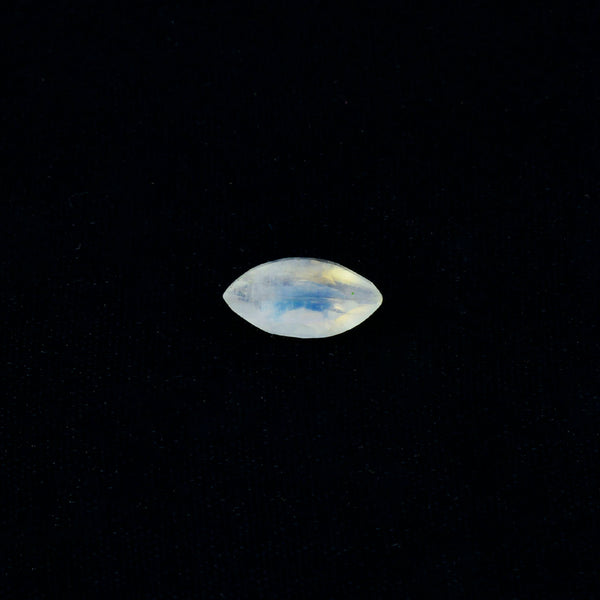 Rainbow Moonstone 1PC Small 5x10 MM Marquise Faceted White Polished Semi Precious Loose Gems