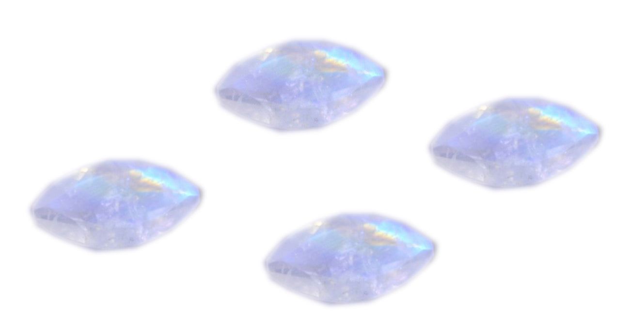 Rainbow Moonstone 1PC Small 6x12 MM Marquise Faceted White Splendid Semi Precious Loose Gemstone
