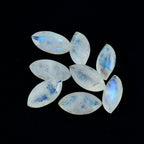 Rainbow Moonstone 1PC Medium 7x14 MM Marquise Faceted White Luster Semi Precious Loose Gemstones