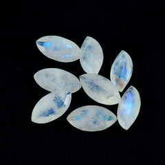 Rainbow Moonstone 1PC Medium 7x14 MM Marquise Faceted White Luster Semi Precious Loose Gemstones