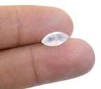 Rainbow Moonstone 1PC Large 8x16 MM Marquise Faceted White Lustrous Semi Precious Gems