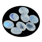 Rainbow Moonstone 1PC Small 6x8 MM Oval Faceted White Sparkling Semi Precious Gems