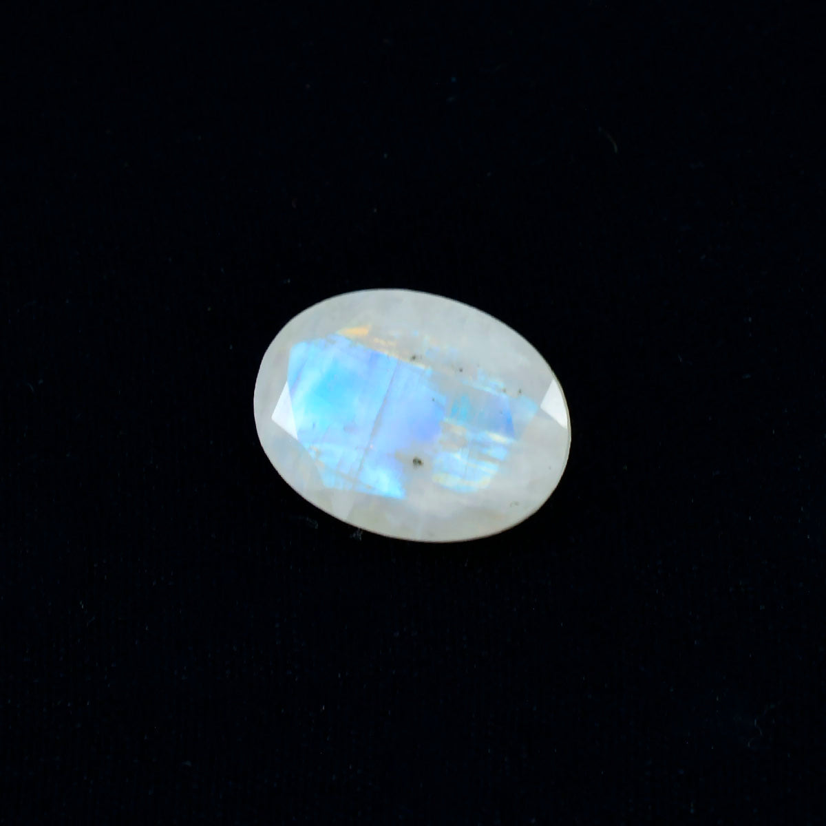 Rainbow Moonstone 1PC Chunky 15x20 MM Oval Faceted White Pure Semi Precious Loose Gemstones Hoofdafbeelding